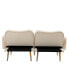 Фото #8 товара Couches For Living Room 65 Inch, Mid Century Modern Velvet Loveseats Sofa