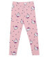 ფოტო #7 პროდუქტის Little Girls Wink Short Sleeve Top and Legging Set