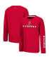 Big Boys Red Wisconsin Badgers Two-Hit Long Sleeve T-shirt