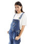 Фото #2 товара Tommy Jeans Daisy dungarees in dark wash