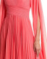 Teri Jon By Rickie Freeman Pleated Gown Women's Orange 2