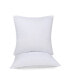 Фото #1 товара Microfiber Square Down Alternative Decorative Euro Bed Pillow Inserts 24" x 24", 2-Pack