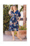 Plus Size Gia A-Line Midi Dress with Pockets