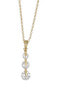 Elegantní pozlacený náhrdelník s krystaly Mood 32242.G
