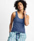 Фото #2 товара Пижама женская State of Day Рубашка для сна из модала с завязками XS-3X, созданная для Macy's