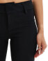 Bershka flared tailored trousers in black