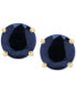 ფოტო #3 პროდუქტის Sapphire Solitaire Stud Earrings (1-1/5 ct. t.w.) in 14k Gold (Also in Emerald & Ruby)