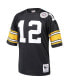 Фото #3 товара Men's Terry Bradshaw Black Pittsburgh Steelers 1975 Authentic Throwback Retired Player Jersey