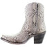 Corral Boots Snakeskin Snip Toe Cowboy Womens Beige Casual Boots A3791