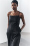 Фото #8 товара Платье миди из 100% льна — zw collection ZARA