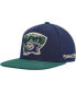 Фото #3 товара Men's Navy, Green Vancouver Grizzlies Hardwood Classics Grassland Fitted Hat