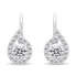 Фото #2 товара Sparkling silver earrings with clear zircons EA756W