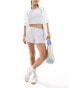 Фото #2 товара Bershka boxy boy shorts in blue & white stripe