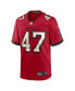 Men's John Lynch Red Tampa Bay Buccaneers Retired Player Game Jersey