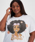 Фото #3 товара Trendy Plus Size Barbie Graphic T-Shirt