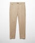 ფოტო #1 პროდუქტის Men's Slim-Fit 100% Linen Pants