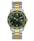 Фото #1 товара Men's Date 2-Tone Stainless Steel Watch 42 mm