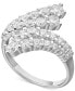 Cubic Zirconia Bypass Statement Ring in Sterling Silver, Created for Macy's