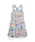 ფოტო #1 პროდუქტის Toddler and Little Girls Tropical-Print Linen-Cotton Dress