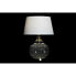 Desk lamp Home ESPRIT White Beige Metal Crystal 38 x 38 x 54 cm (2 Units)
