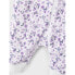NAME IT Zip Purple Flower Pyjama 2 Units