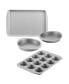 Фото #1 товара Bakeware Nonstick Cookie, Muffin, Cupcake, and Cake Pan Set, 4-Pc., Gray