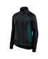 Фото #3 товара Women's Black Philadelphia Eagles Studio Fitted Full-Zip Gym Track Jacket