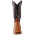 Фото #5 товара Ferrini Full Quill Ostrich Square Toe Cowboy Mens Black, Brown Dress Boots 1019