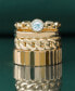 ფოტო #4 პროდუქტის Diamond Chain Link Ring (1/10 ct. t.w.) in Gold Vermeil, Created for Macy's
