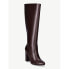 Фото #1 товара Scoop Knee-High Dress Boots Women’s size 8 Chocolate Polyurethane Half-Side Zip