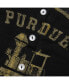 Фото #2 товара Women's Purdue Boilermakers Black Relaxed Henley Tank Top