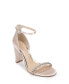 ფოტო #1 პროდუქტის Women's Alyssa Two Piece Block Heel Evening Sandals