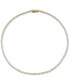 ფოტო #1 პროდუქტის 18k Gold-Plated Cubic Zirconia 16" Tennis Necklace, Created for Macy's