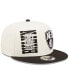 Фото #4 товара Men's Cream and Black Brooklyn Nets 2022 NBA Draft 9FIFTY Snapback Adjustable Hat