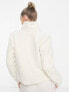 Columbia Panorama snap sherpa fleece jacket in off white