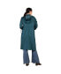 Фото #2 товара Women's Denim Tencel Hooded Long Trench Coat