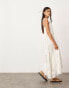 Фото #4 товара ASOS EDITION embroidered cami hanky hem midi dress in white