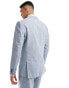 Selected Homme linen mix suit jacket in blue Синий, 54 - Chest 44 - фото #5