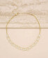 ფოტო #2 პროდუქტის Empowered Crystal and 18K Gold Chain Link Women's Necklace