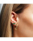 ფოტო #2 პროდუქტის Malachite Bar Stud Earrings