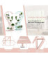 Фото #8 товара 5 Tier Metal Plant Stand Heart-shaped Shelf with Hanging Hook for Multiple Plants