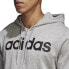 Adidas Essentials Camo Linear Men's Full Zip Hoodie Grey DM3131