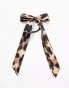 Фото #3 товара ASOS DESIGN hairband with bow detail in leopard print