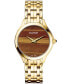 ფოტო #1 პროდუქტის Women's Swiss Flamea Gold PVD Stainless steel Bracelet Watch 34mm