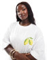 ASOS DESIGN Curve oversized t-shirt with Amalfi lemon graphic