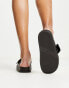 Фото #2 товара ASOS DESIGN Flash buckle cross vamp flat sandals in black