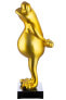 Skulptur Frosch Frog in goldfarbig