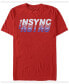 Фото #1 товара N'Sync Men's Pop Star Gradient Logo Short Sleeve T-Shirt