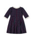 ფოტო #2 პროდუქტის Baby Girls 3/4 Sleeve Ruffle Trim Party Dress