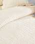 Children's cotton bedspread with scalloped edge